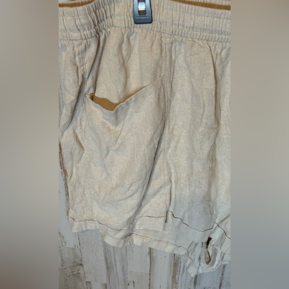 Old Navy Womens 3X Beige Linen High-Rise Pull-On Shorts NWT! - Picture 9 of 10